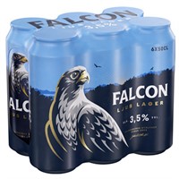 FALCON LJUS LAGER EXTRA BREW  3,5% 6 Pack 50cl (PANT 2KR)