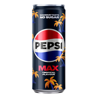 PEPSI MAX TROPICAL 33CL SLEEK (PANT 2KR)