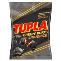 Tupla Crispy Puffs Liquorice 24x140g