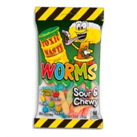 TOXIC WASTE SOUR GUMMY WORMS 143G