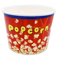 Popcornbägare rund Röd 2,5 liter