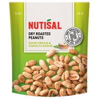 Nutisal Dry Roasted Peanuts Sour Cream & Onion 8x175g