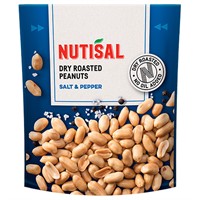 Nutisal Dry Roasted Peanuts Salt & Pepper 8x175g