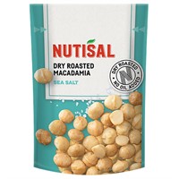 Nutisal Dry Roasted Macadamias Sea Salt 10x80g