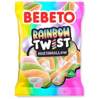 Bebeto Marshmallow Rainbow Twist 60g x12