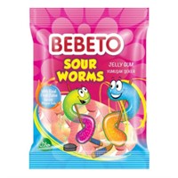 BEBETO SOUR WORMS 80G