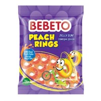 BEBETO PEACH RINGS 80G