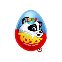 JIMMY SURPRISE EGG WITH TOY BLUE 25G