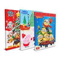 JULKALENDER LICENS MIX PAW/PEPPA/MINIONS 50G