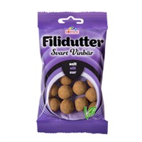 FILIDUTTER SVART VINBÄR PÅSE 65G 20ST