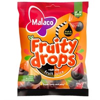 Malaco Fruity Drops Fruit & licorice 27x170g