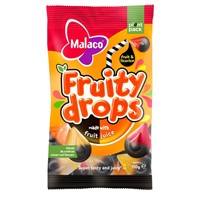 Malaco Fruity Drops Fruit & licorice 16x110g