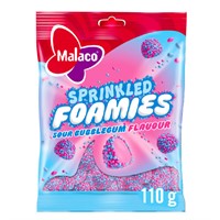 Sprinkled Foamies Sour Bubblegum 110 g