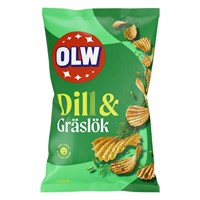 175 g DILL &amp; GRÄSLÖK CHIPS - 21 st