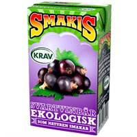 SMAKIS SVART VINBÄR KRAV BRICK 25CL