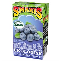 SMAKIS BLÅBÄR KRAV BRICK 25CL