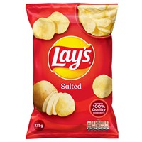LAYS CHIPS SALTED 18X175G